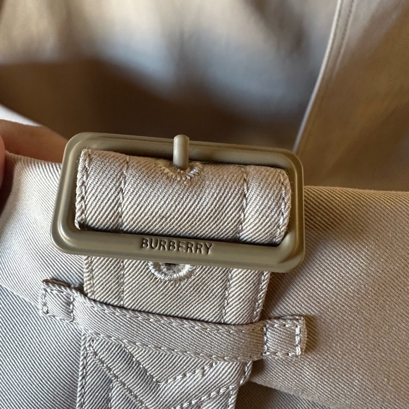 Burberry Sandridge belted cotton-gabardine trench coat 6 8 brand new AUTHENTIC - Picture 8 of 11